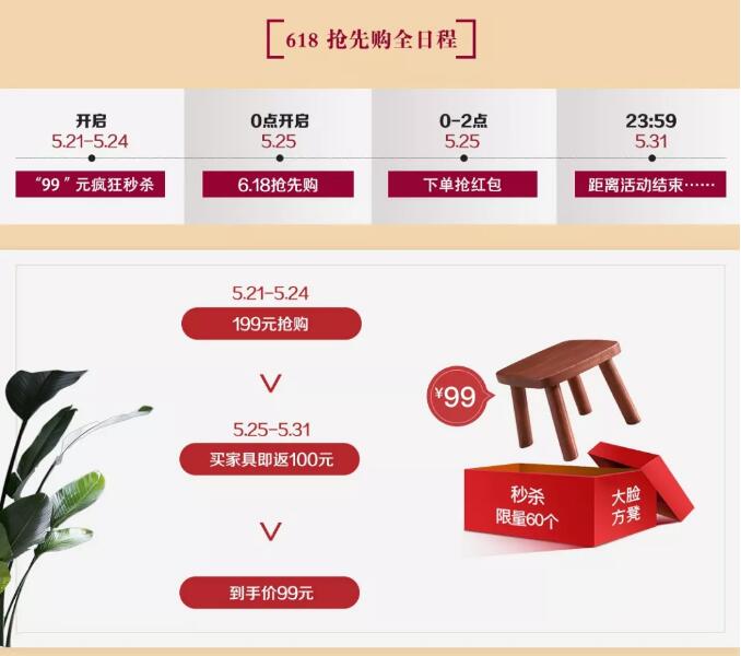 就在今晚！光明家具618搶先購鉅惠來襲！