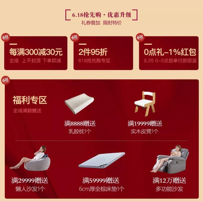 就在今晚！光明家具618搶先購鉅惠來襲！