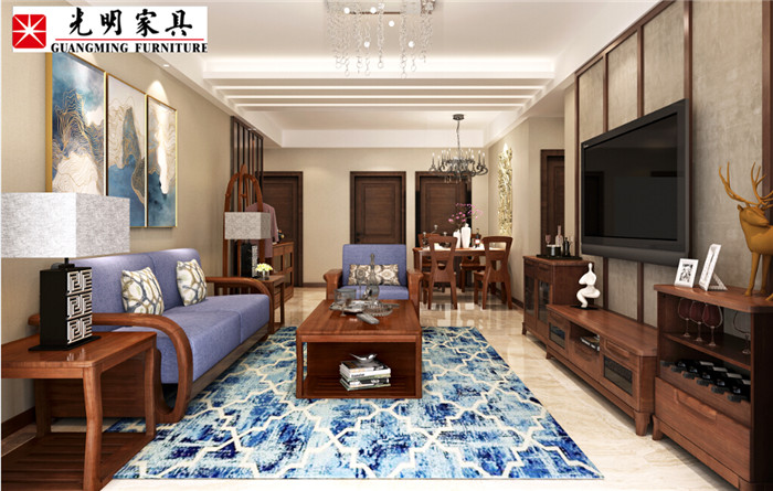 客廳實木家具重點是實木沙發(fā)，中式實木沙發(fā)你了解么