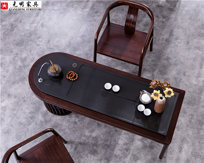 一盞清茶寧靜禪意，實木家具打造優(yōu)質(zhì)茶室空間