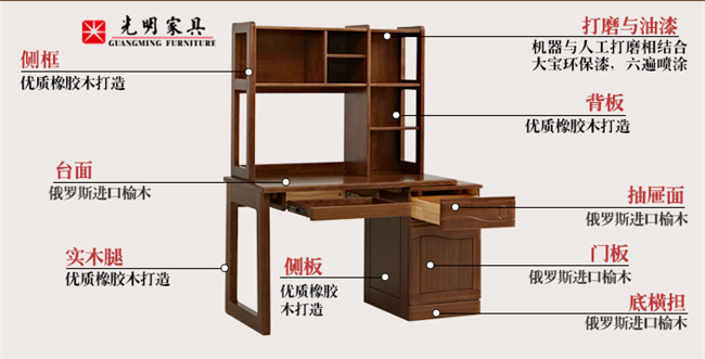 家居辦公優(yōu)選實(shí)木家具，實(shí)木書桌怎么選！