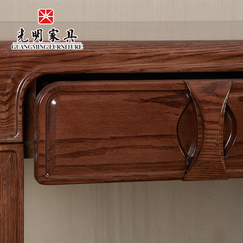 【光明家具】全實木中式現(xiàn)代書桌電腦桌辦公桌808-6112-160 808-6112-50